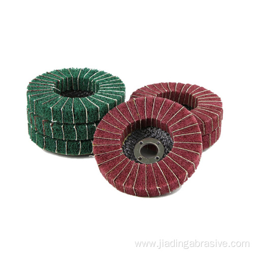 100mm Non-Woven Flap Wheel Disc with cleaning Cloth